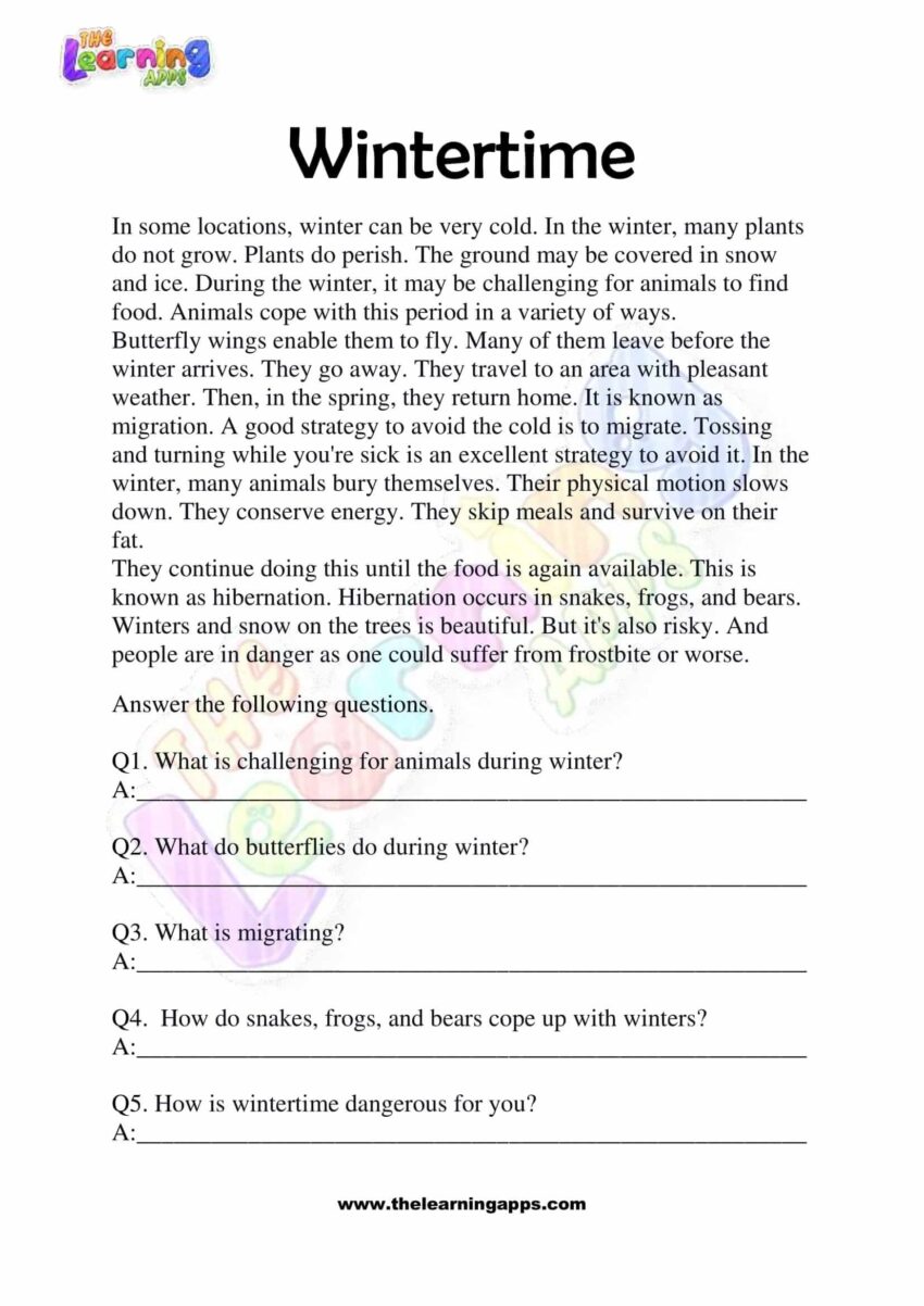 Free Non Fiction Reading Passages Worksheets For Grade 3