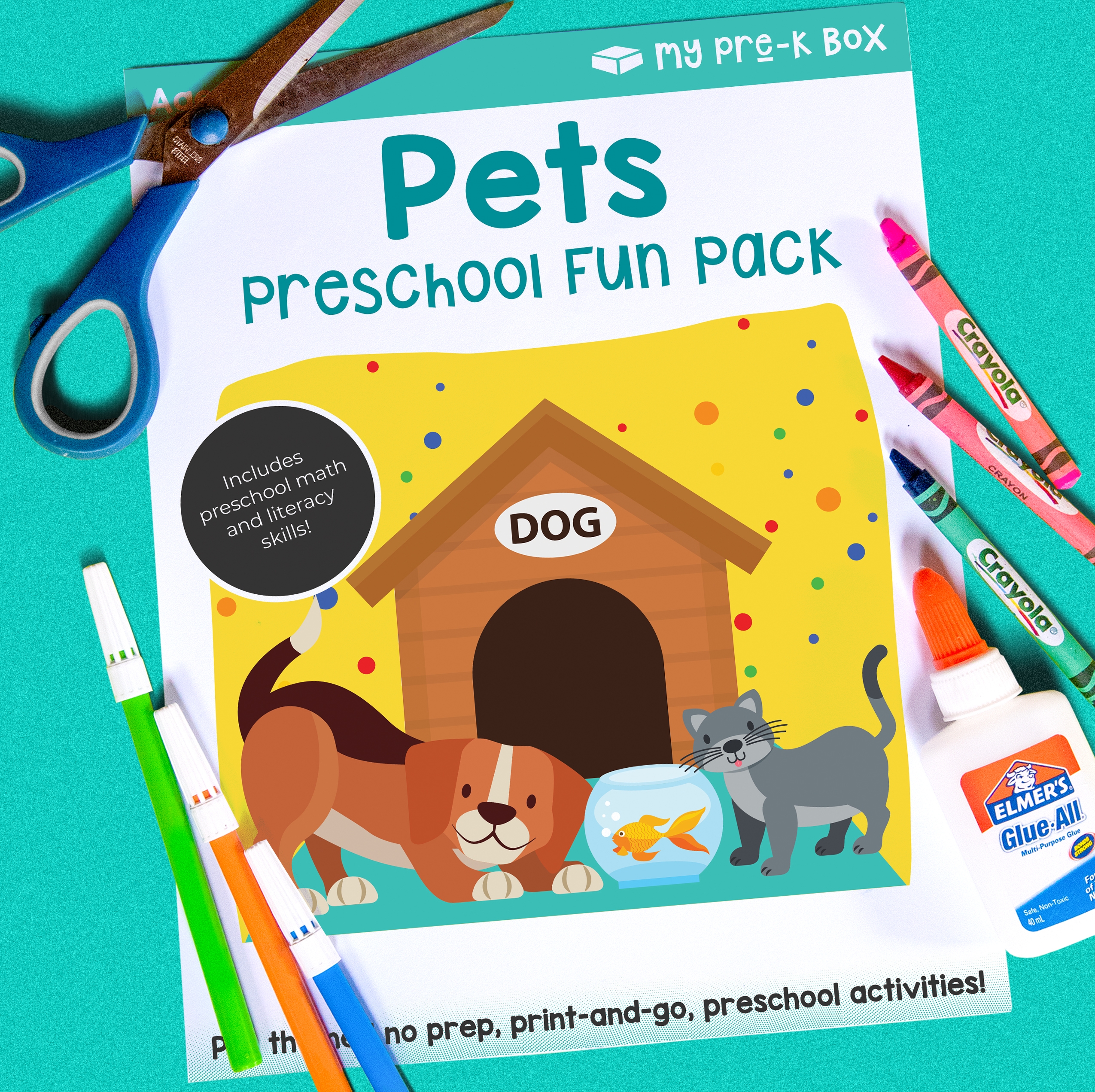 Free Pet Themed Preschool Worksheets