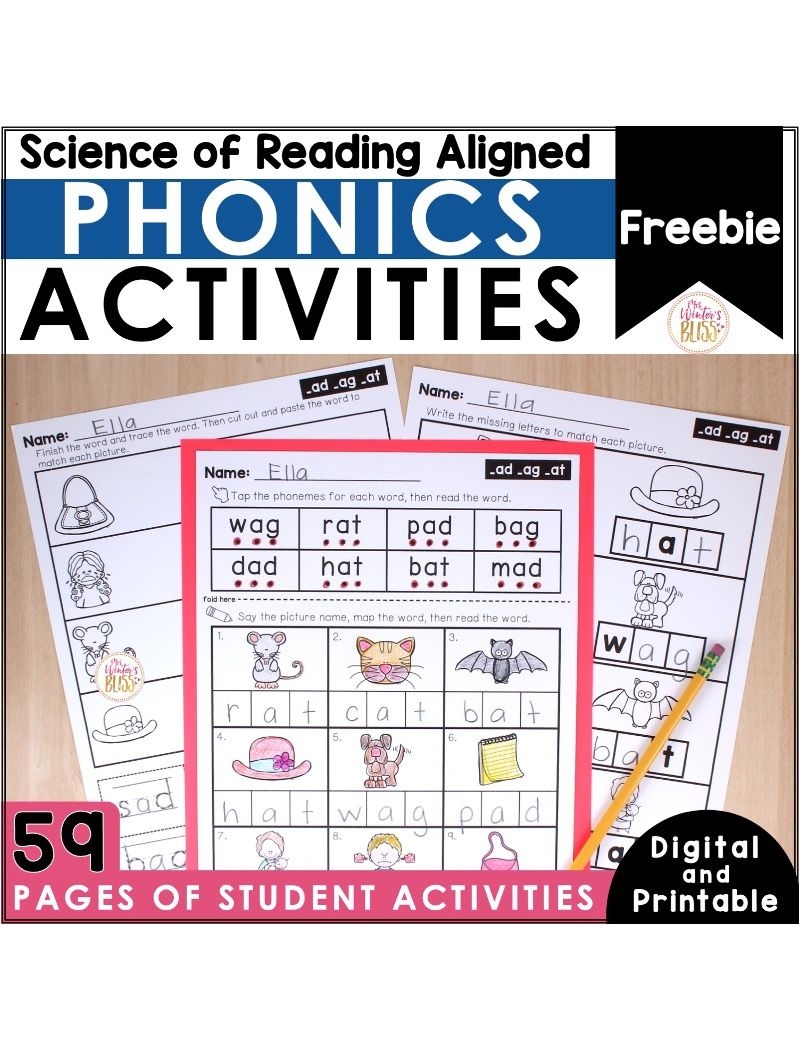 FREE Phonics Activities Printable U0026 Digital Science Of Reading Lead In Literacy Resources For Kindergarten 1st U0026 2nd Grade FREE Phonics Activities Printable U0026 Digital Science Of Reading Lead In Literacy Resources For Kindergarten 1st U0026 2nd Grade