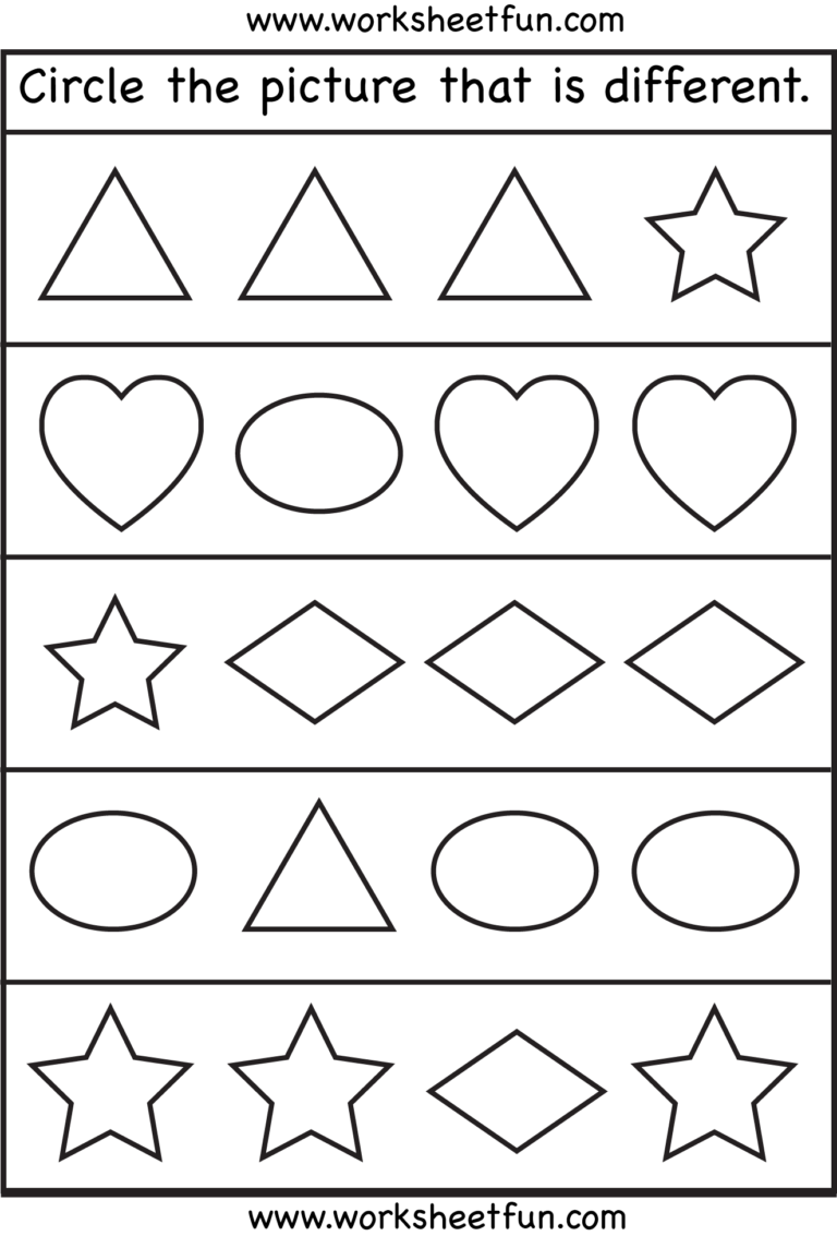 Free Preschool Same Different Worksheet Printables Download Free Preschool Same Different Worksheet Printables Png Images Free Worksheets On Clipart Library