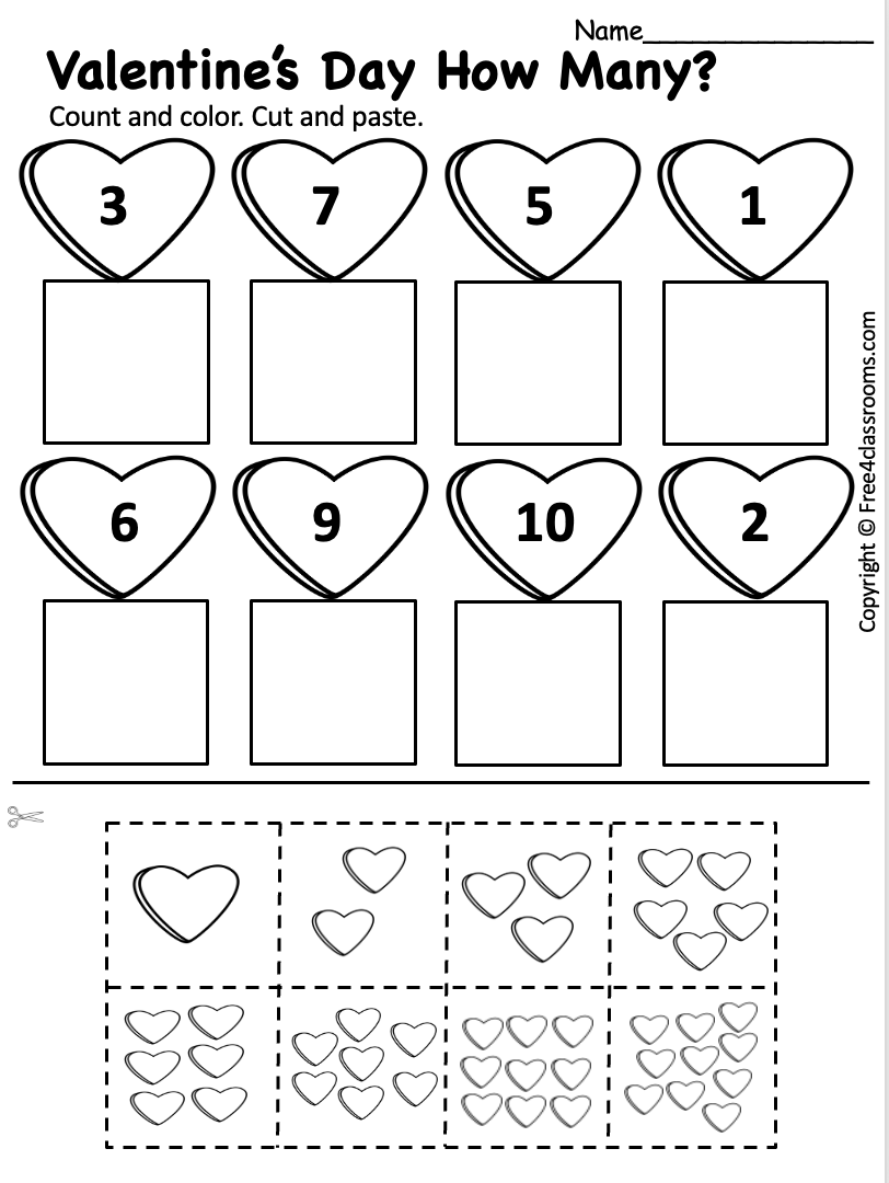 Free Preschool Worksheet Printable Cut And Paste Valentine s Day Free Worksheets Free4Classrooms Free Preschool Worksheet Printable Cut And Paste Valentine s Day Free Worksheets Free4Classrooms