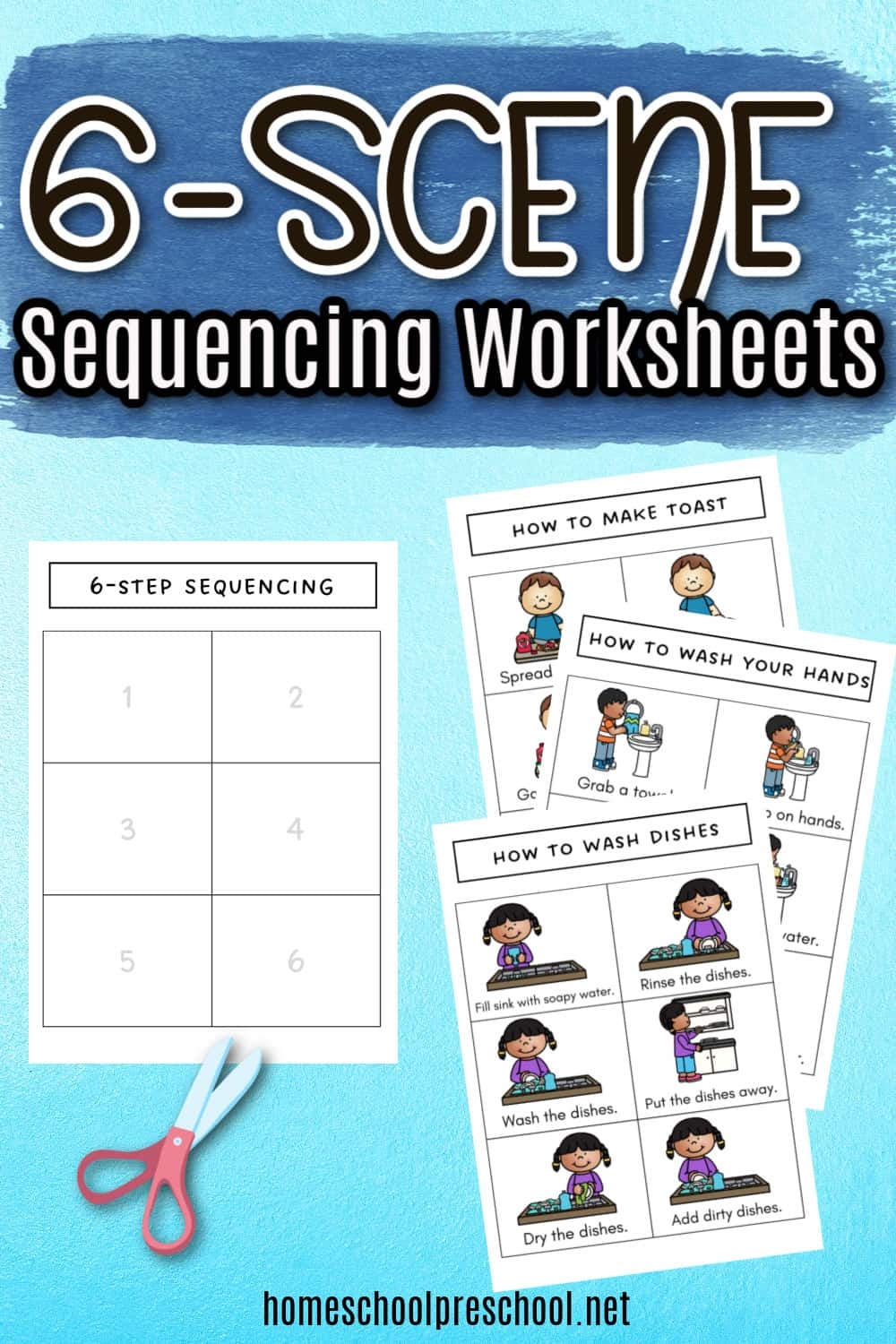 Free Printable 6 Scene Sequencing Cards