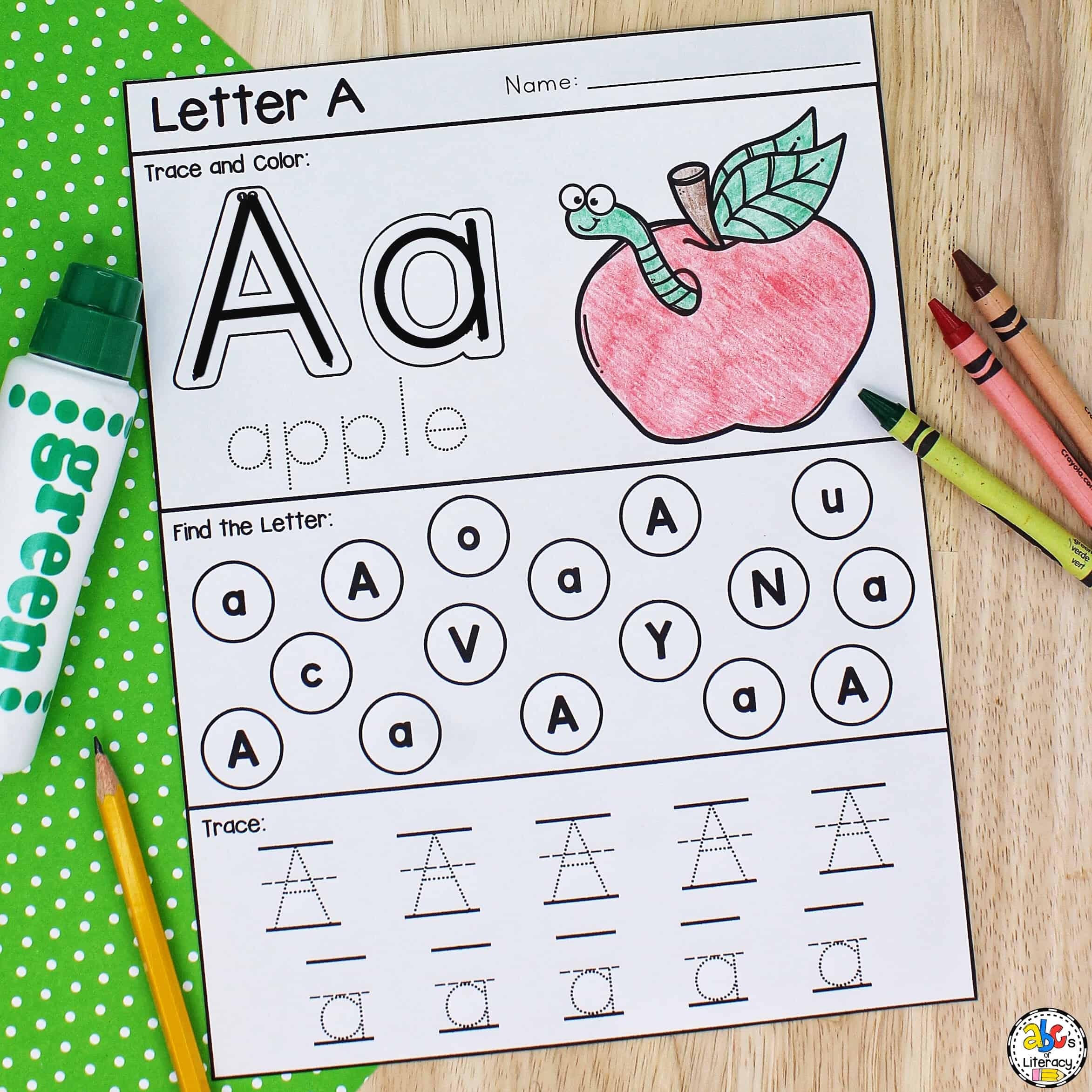 FREE Printable A Z Letter Find Alphabet Letter Recognition Worksheets Worksheets Library