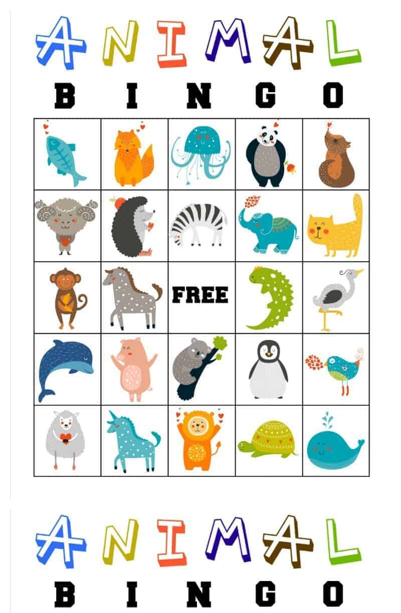 Printable Preschool Bingo