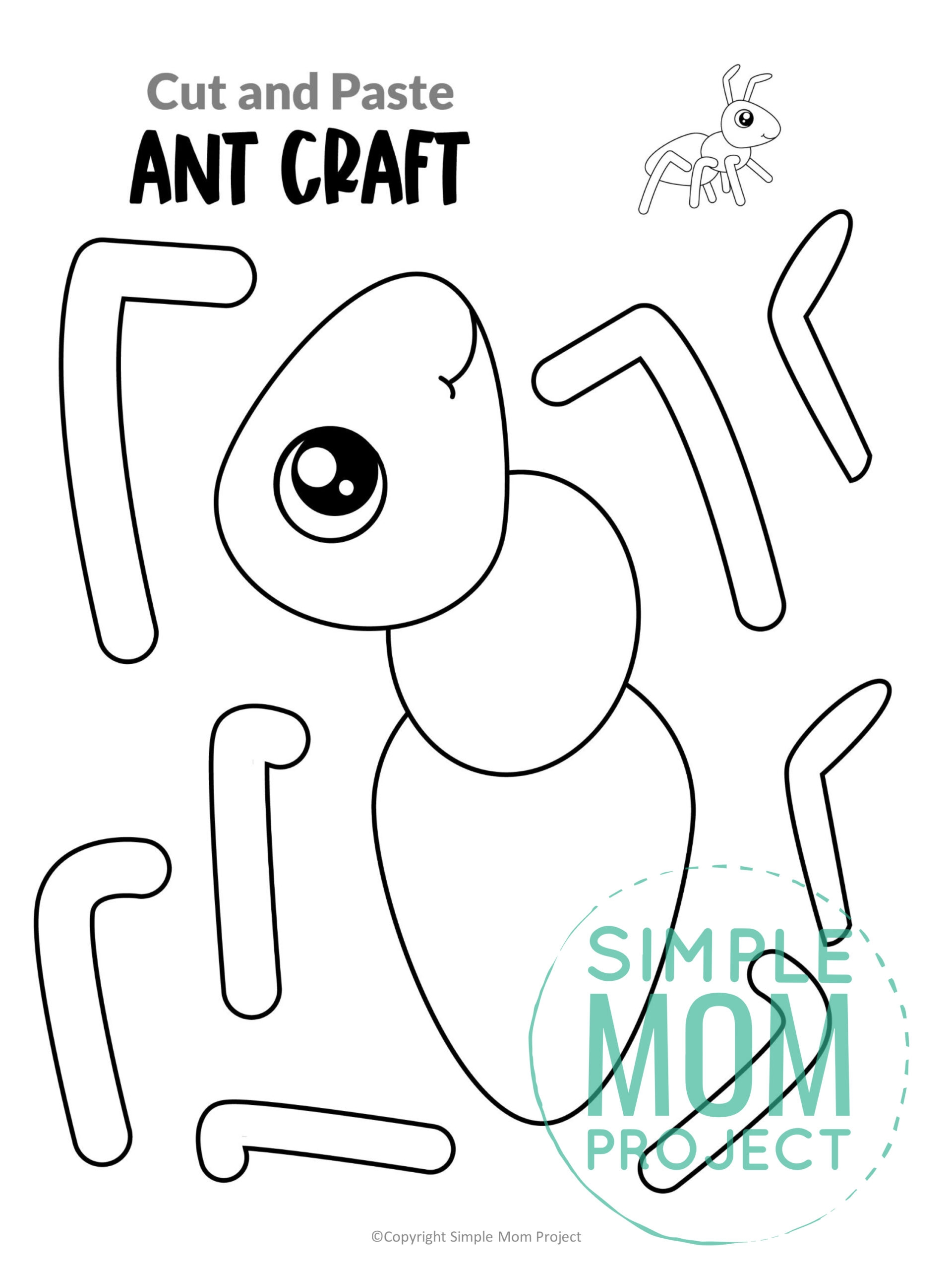 Free Printable Ant Craft Template Simple Mom Project Free Printable Ant Craft Template Simple Mom Project
