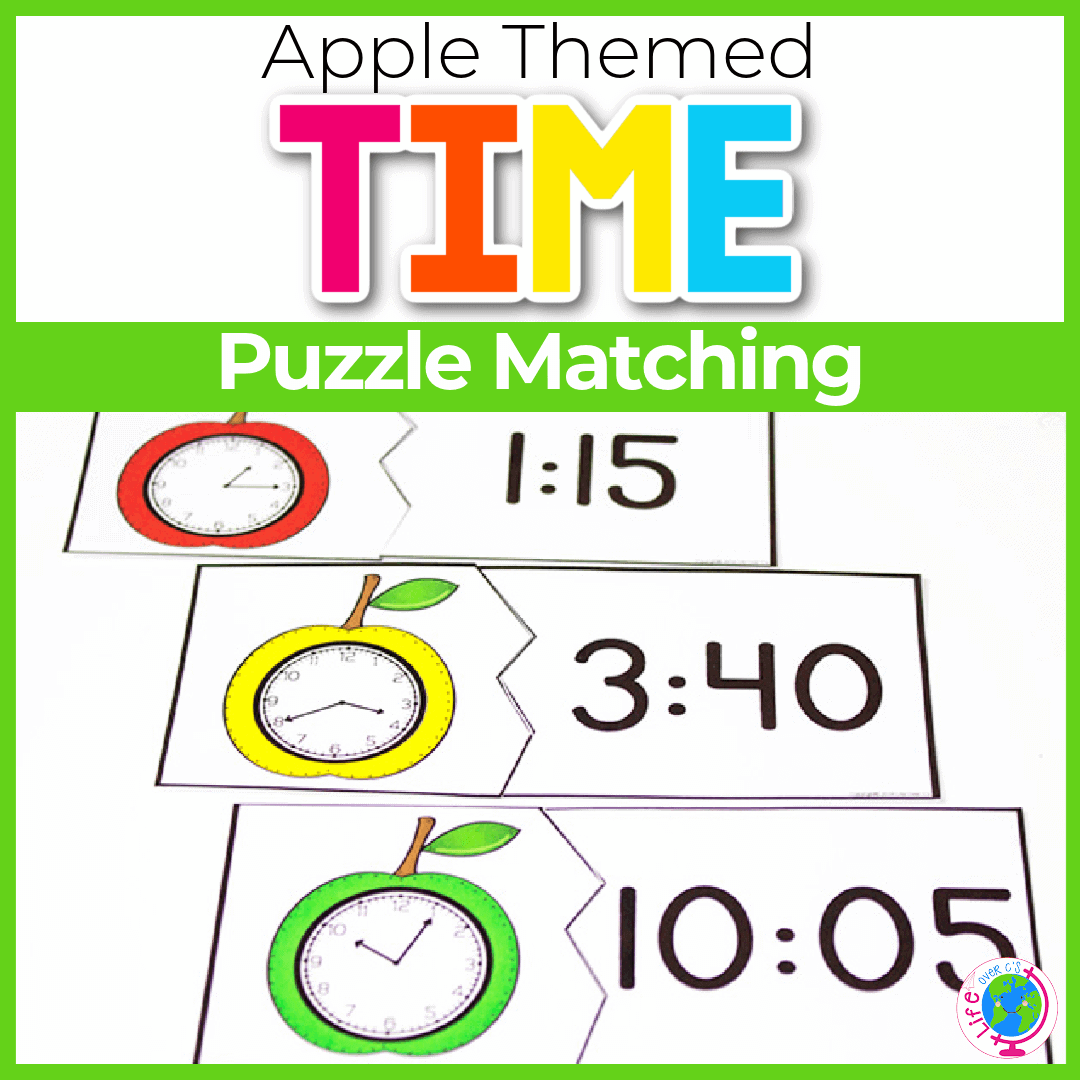 Free Printable Apple Theme Time Puzzles For Kids