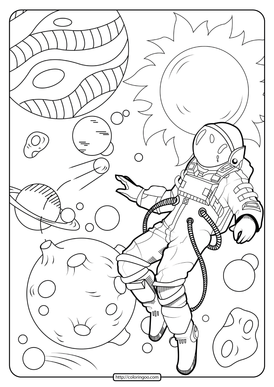 Astronaut Printables Preschool