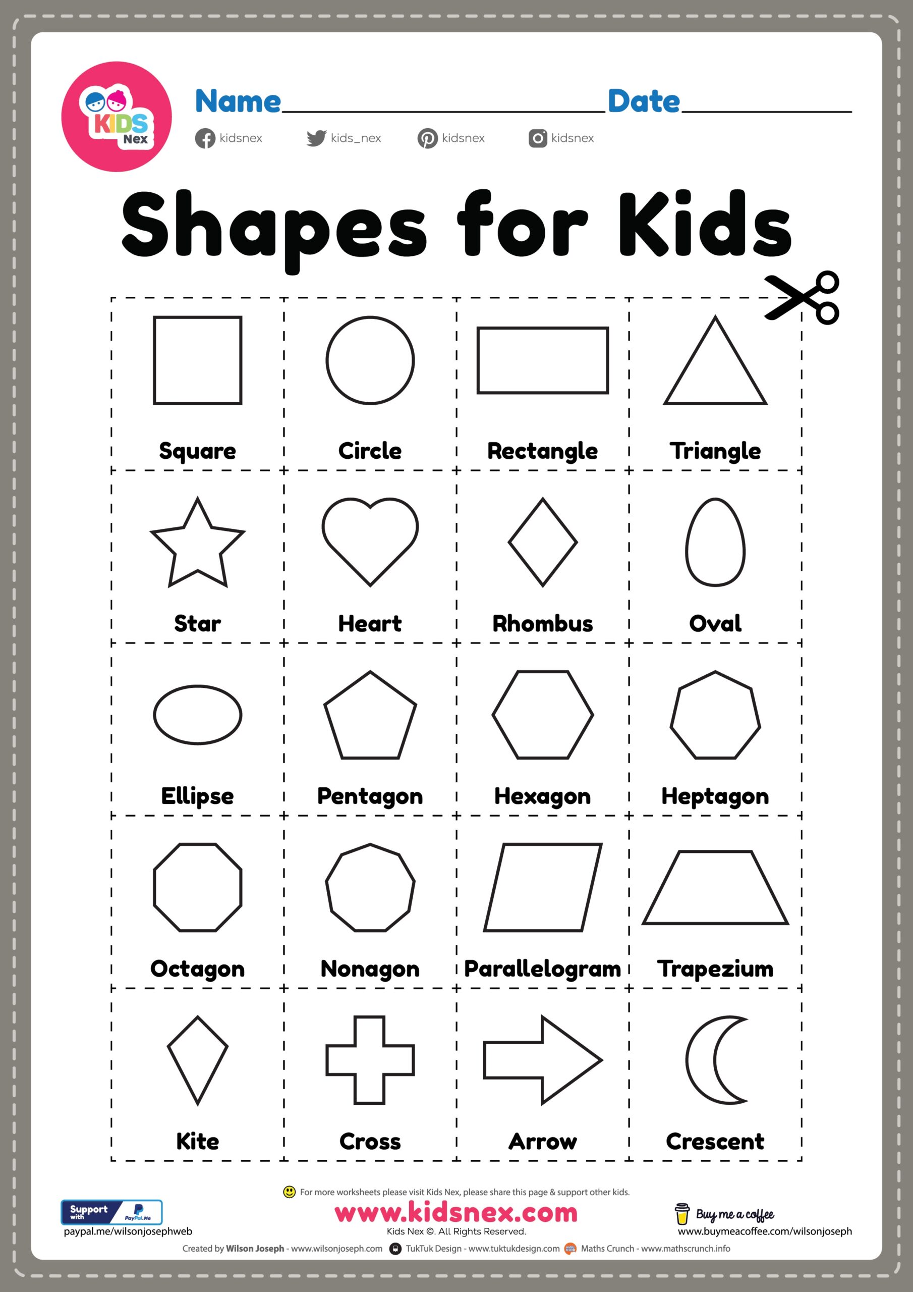 Free Printable Basic Shapes For Kids Flash Cards Cutting Free Printable Basic Shapes For Kids Flash Cards Cutting