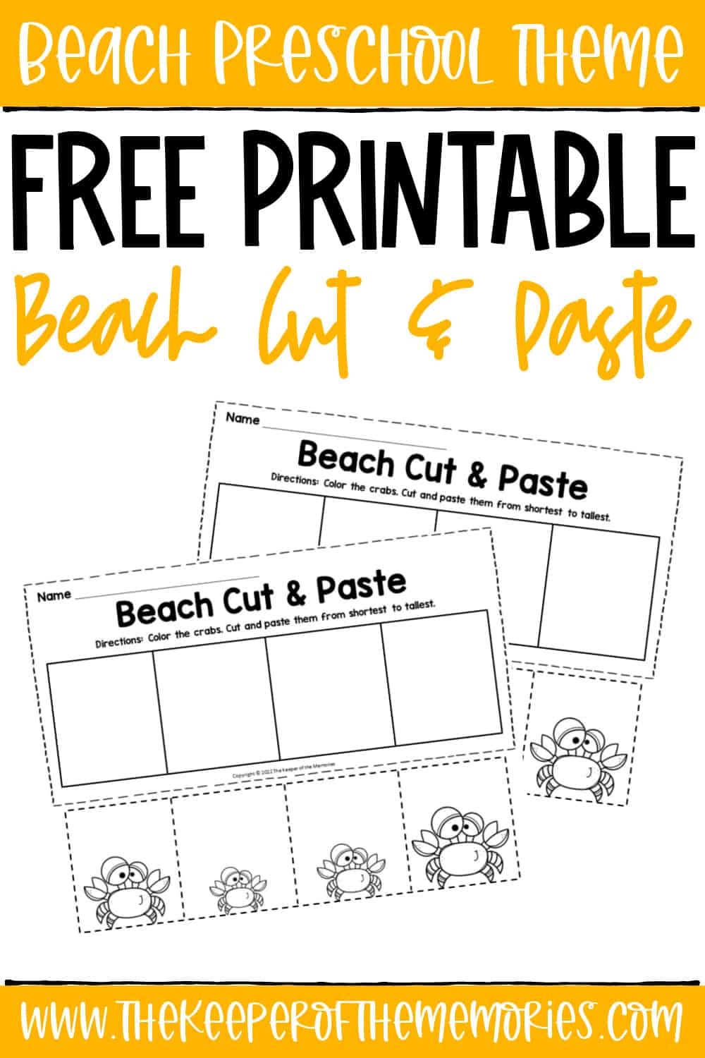 Free Printable Beach Cut And Paste Worksheets The Keeper Of The Free Printable Beach Cut And Paste Worksheets The Keeper Of The