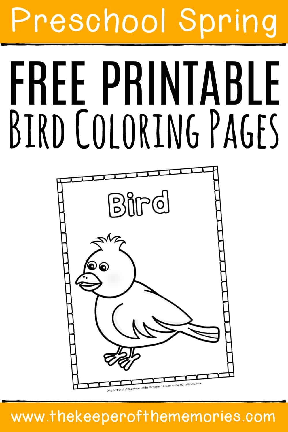 Free Printable Bird Coloring Pages The Keeper Of The Memories
