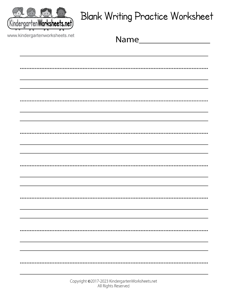 Handwriting Practice Worksheets Free Printable