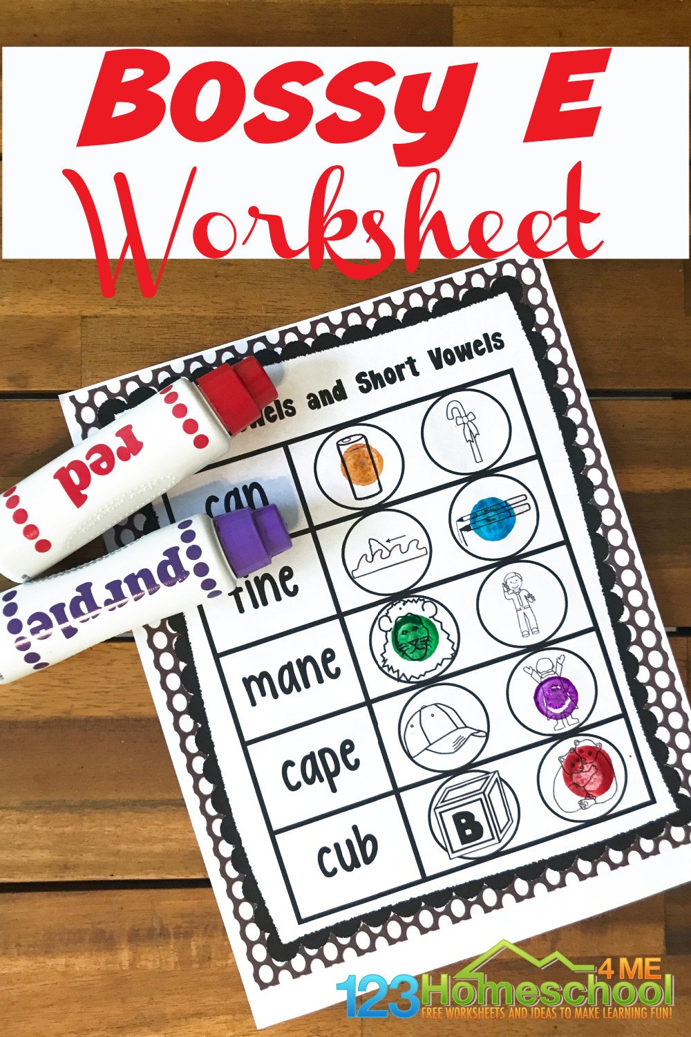 Short E Worksheets Free Printable