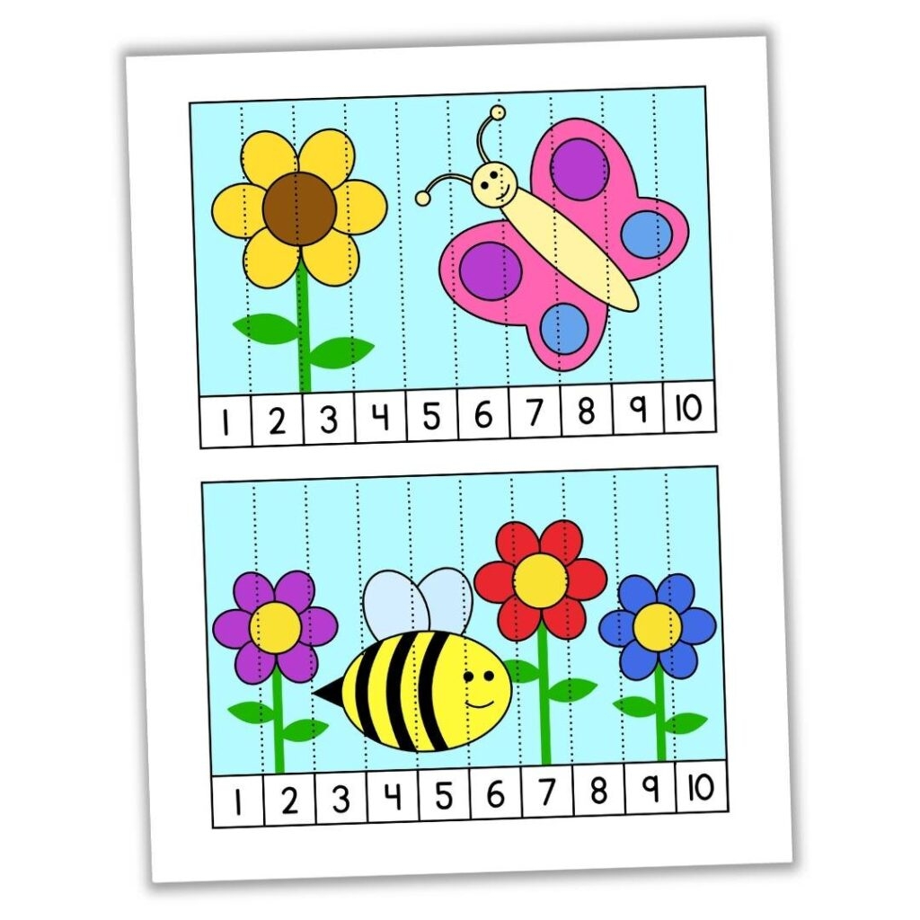 Free Printable Bug Counting Puzzles 1 10 Number Sequence The Free Printable Bug Counting Puzzles 1 10 Number Sequence The