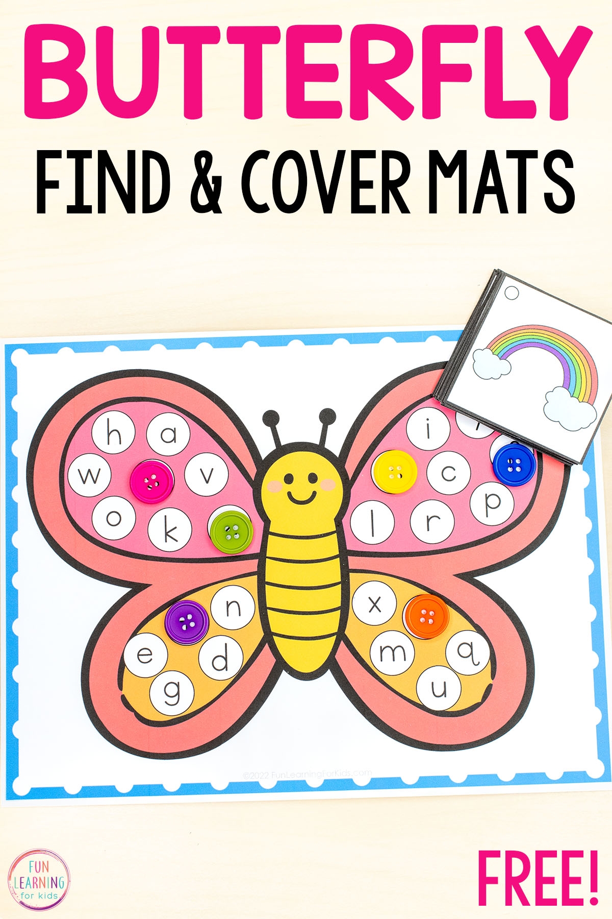 Free Printable Butterfly Find And Cover Beginning Sounds Mats