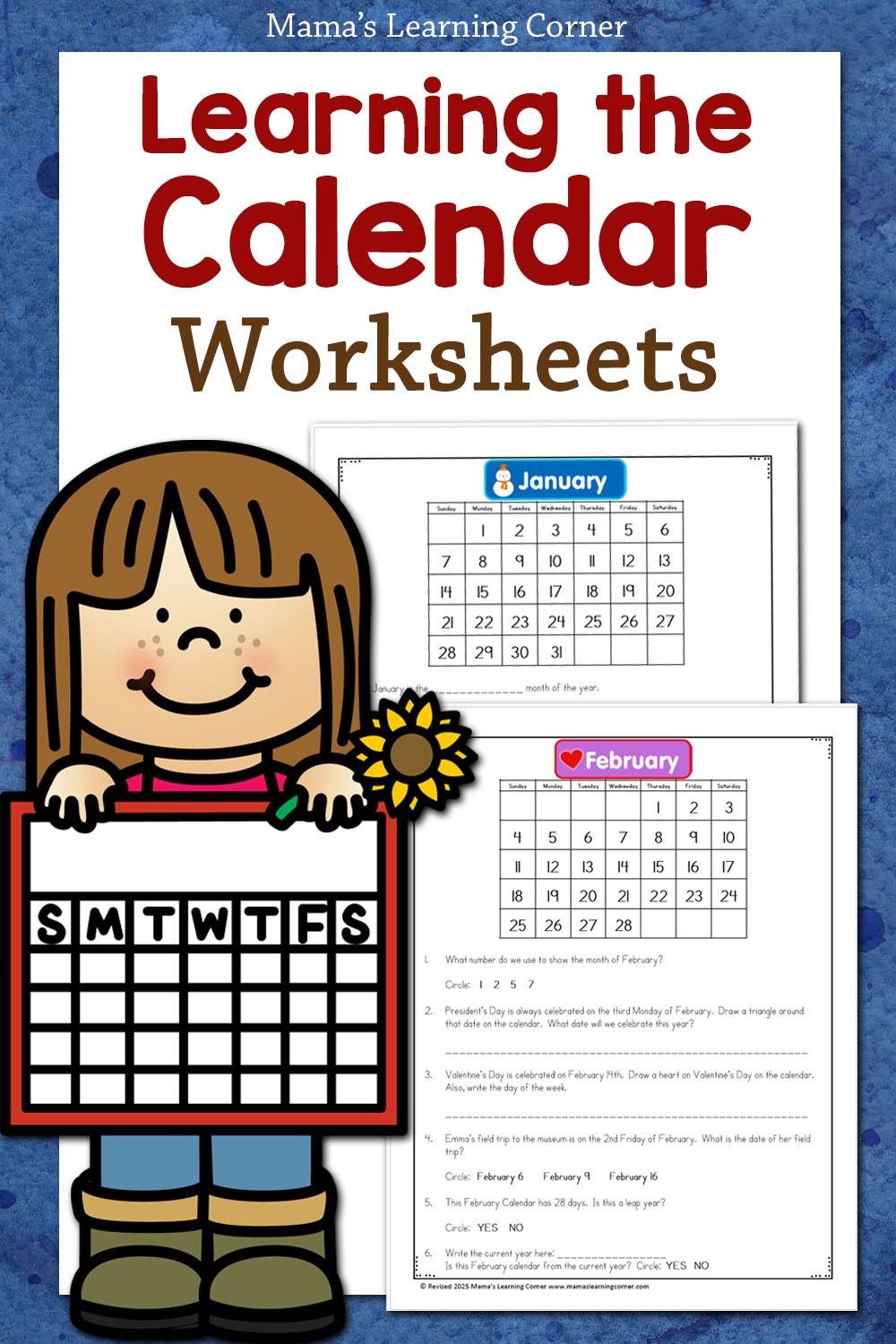 Free Printable Calendar Worksheet Packet Learn The Calendar By Month Mamas Learning Corner Free Printable Calendar Worksheet Packet Learn The Calendar By Month Mamas Learning Corner
