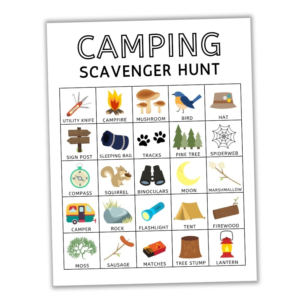 Free Printable Camping Scavenger Hunt For Kids The Craft at Home Family Free Printable Camping Scavenger Hunt For Kids The Craft at Home Family