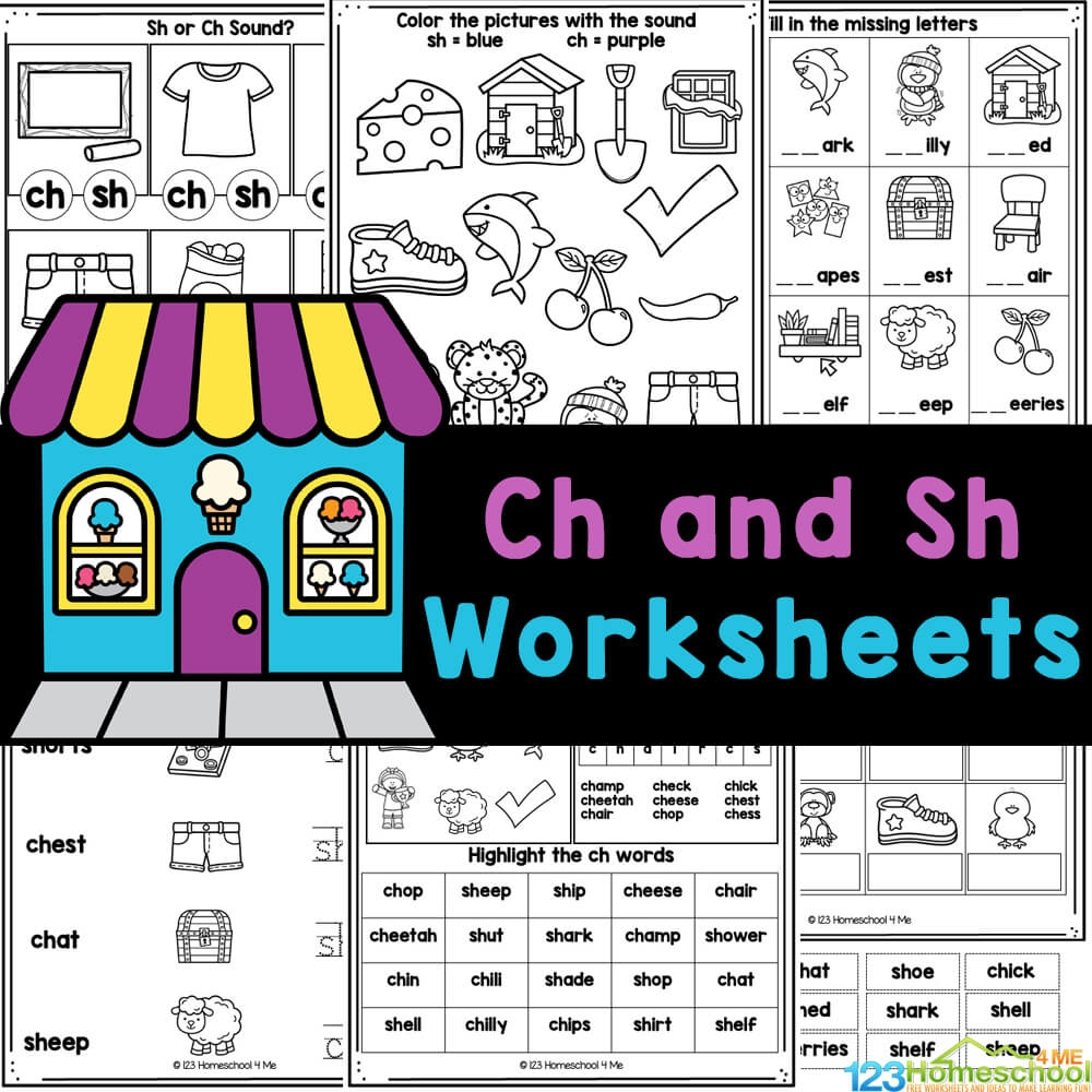 FREE Printable Ch And Sh Worksheets set 2 FREE Printable Ch And Sh Worksheets set 2