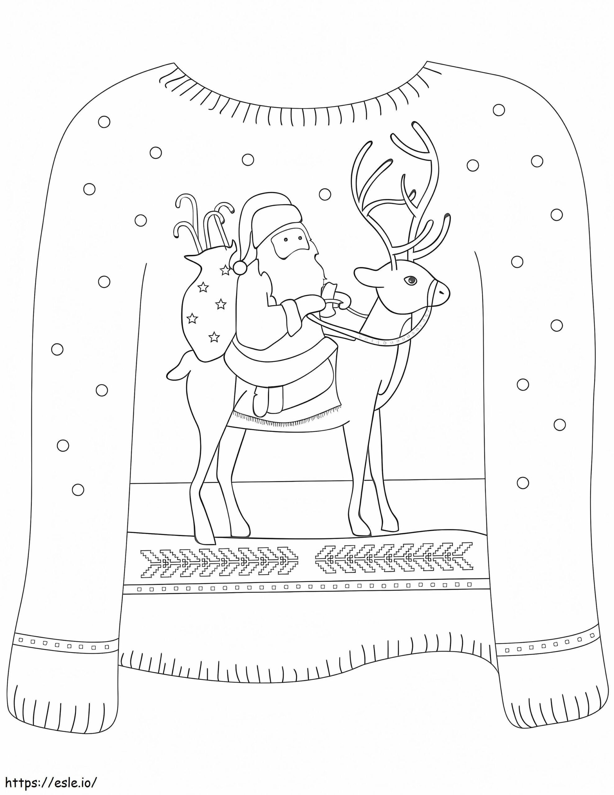 Free Printable Coloring Sweater For Preschoolers Free Printable Coloring Sweater For Preschoolers