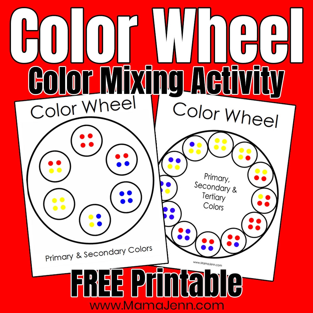 FREE Printable Color Wheel Activity fun U0026 Easy Color Mixing FREE Printable Color Wheel Activity fun U0026 Easy Color Mixing