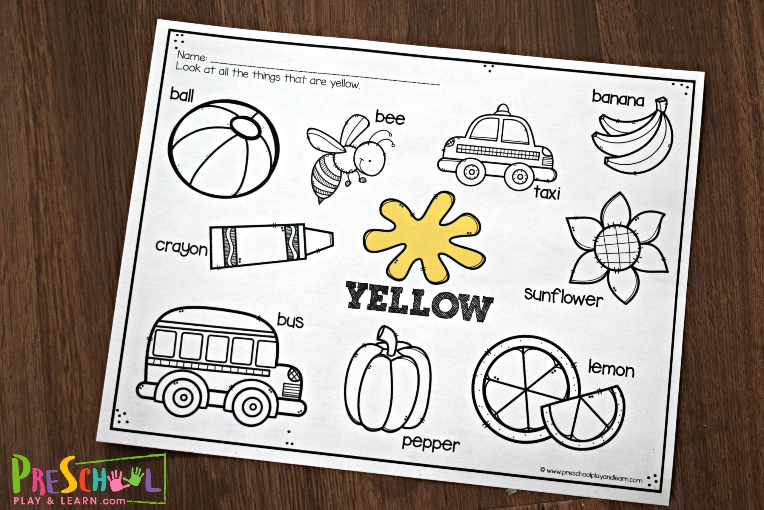 FREE Printable Color Worksheets For Kids FREE Printable Color Worksheets For Kids