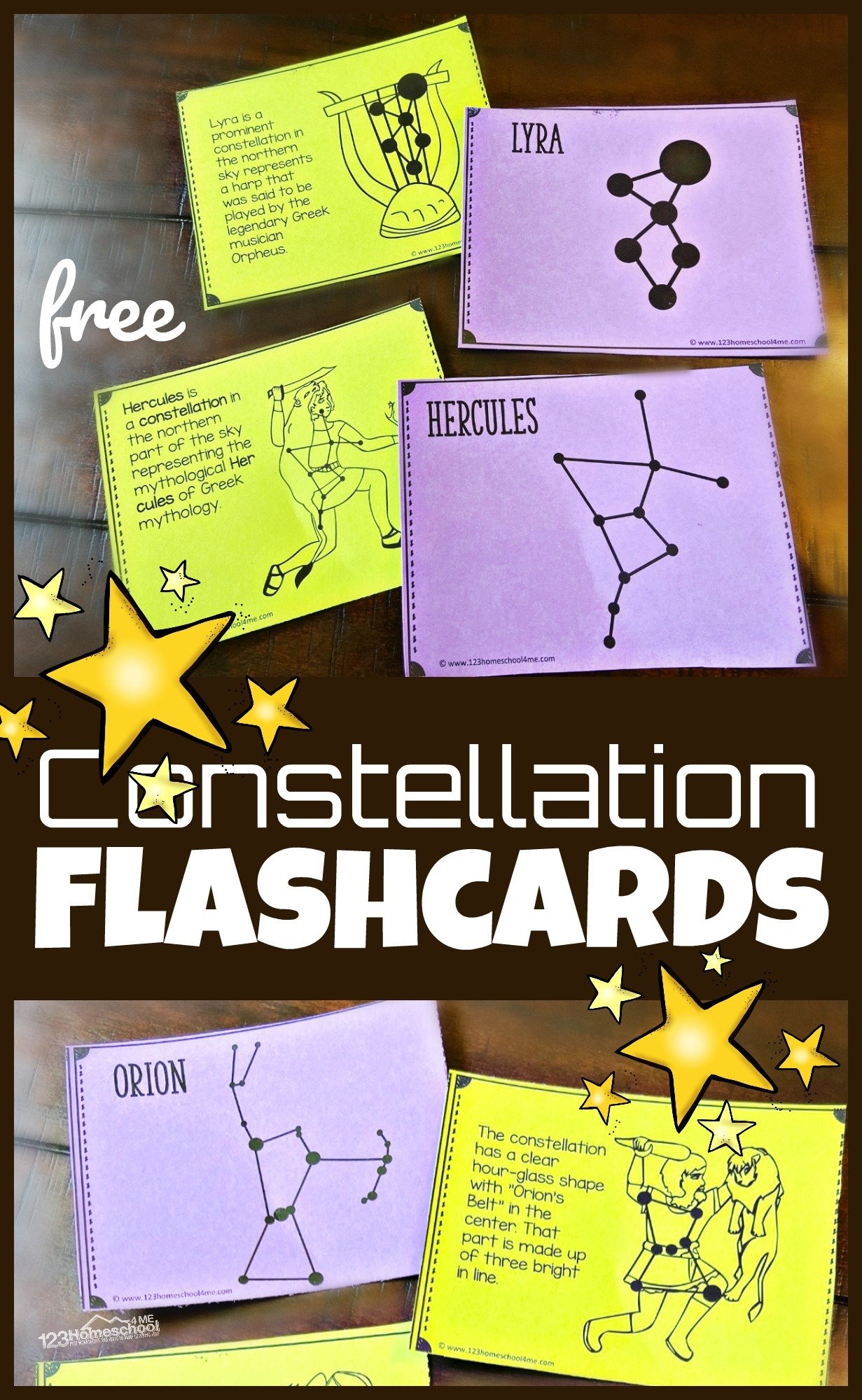 FREE Printable Constellation Flashcards FREE Printable Constellation Flashcards