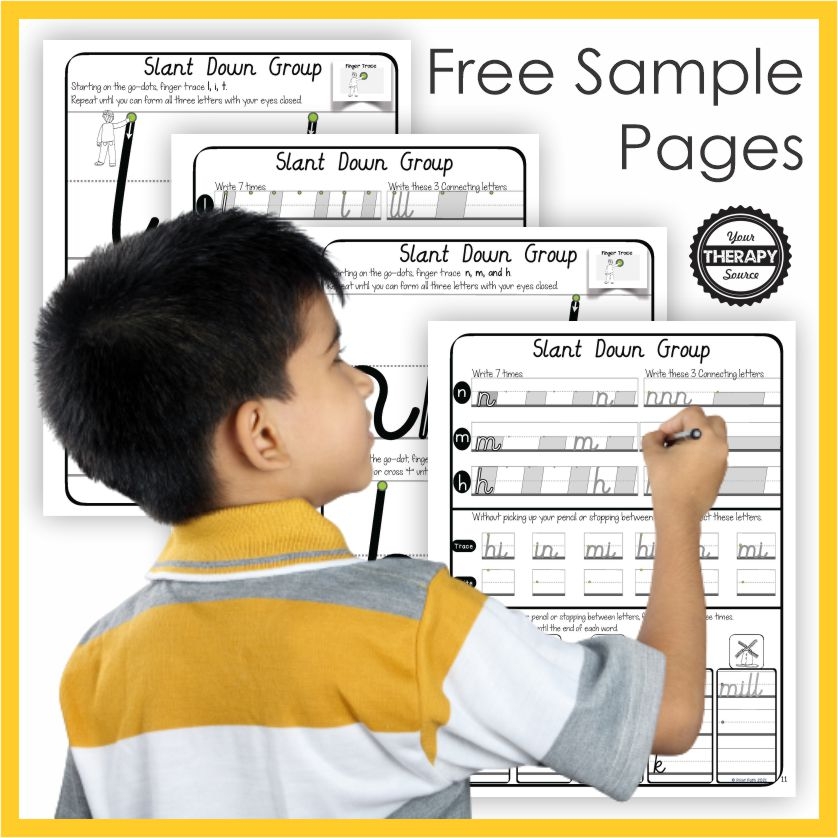Free Printable Cursive Practice Sheets Your Therapy Source