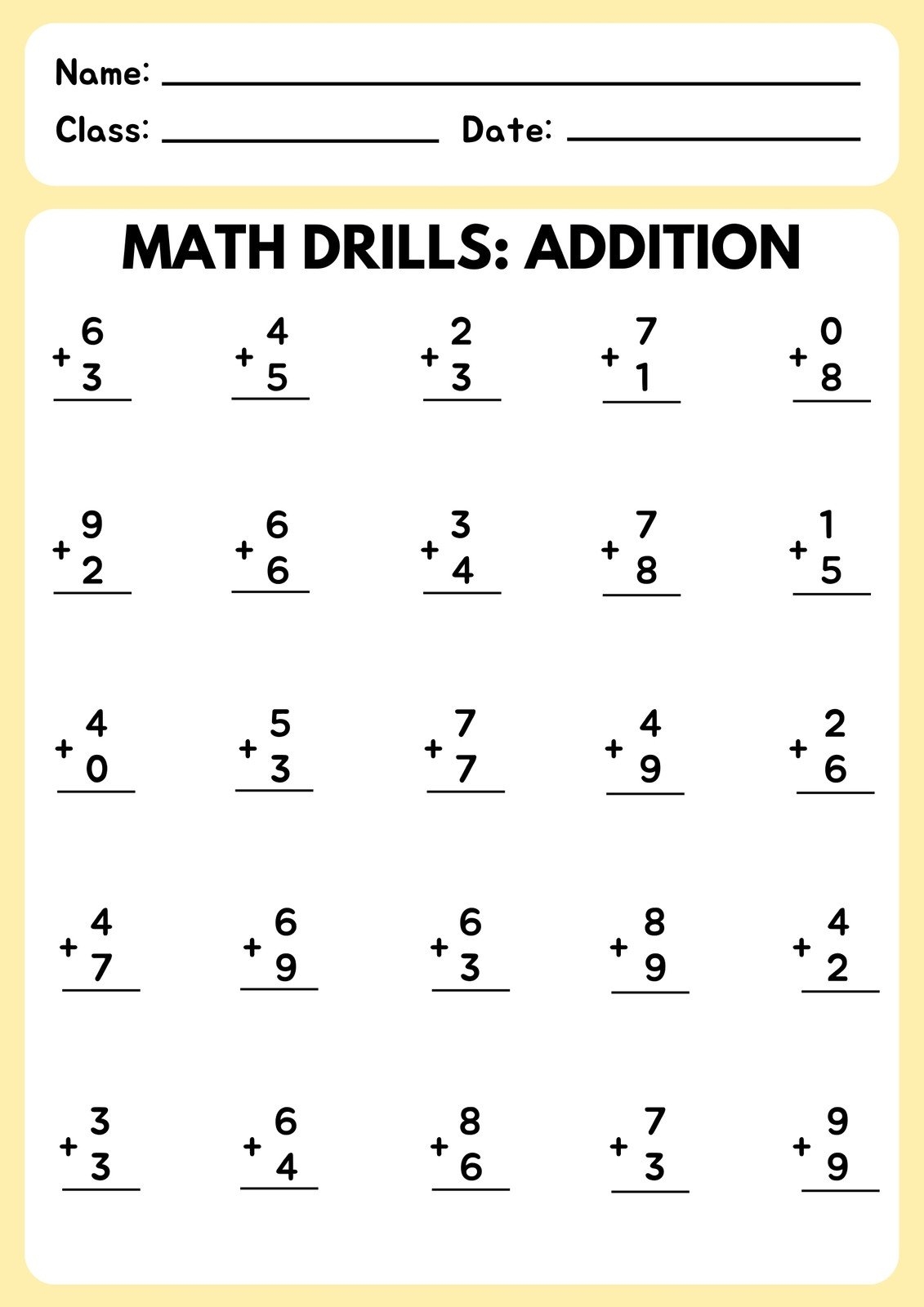 Free Printable Customizable Math Worksheet Templates Canva Free Printable Customizable Math Worksheet Templates Canva