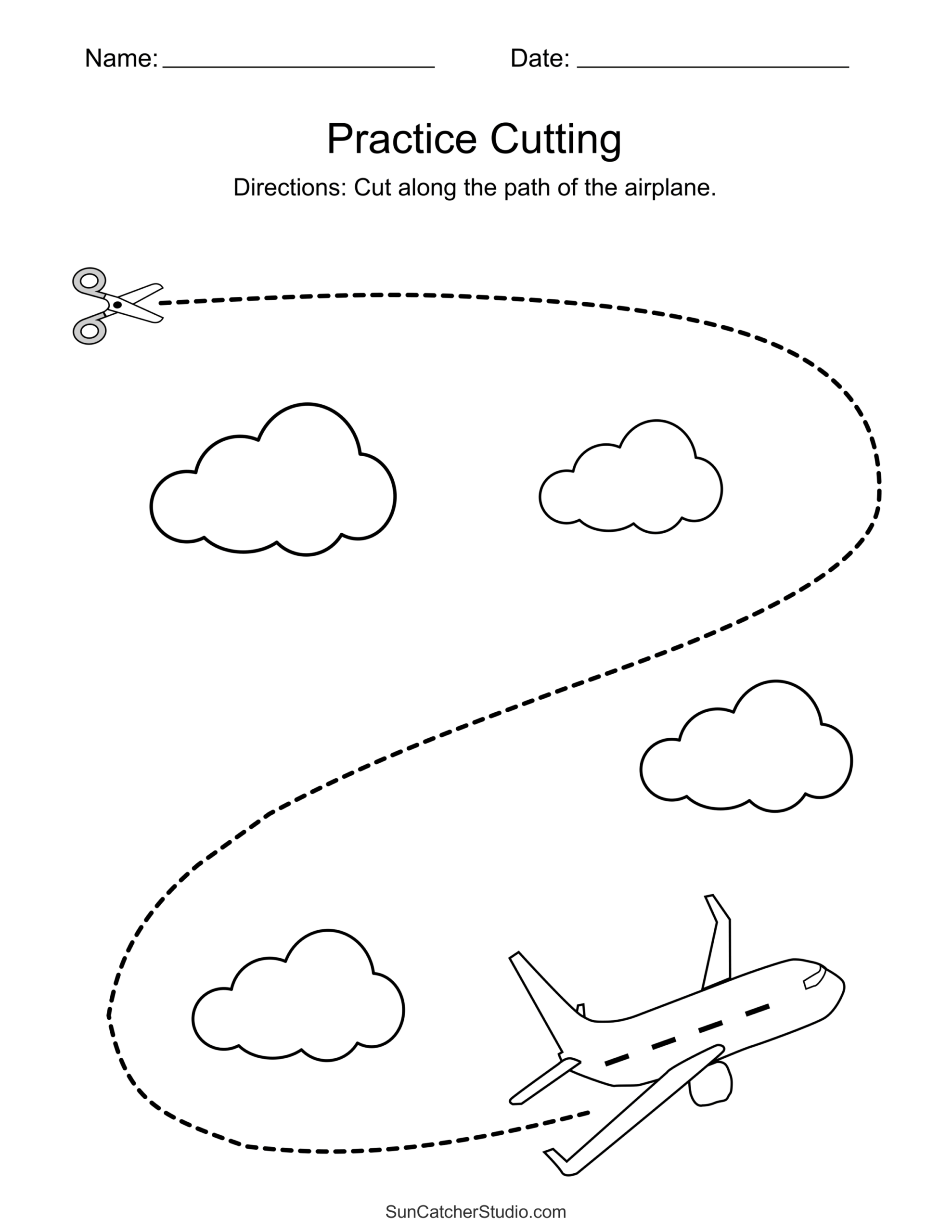 Free Printable Cutting Worksheets For Preschoolers Free 