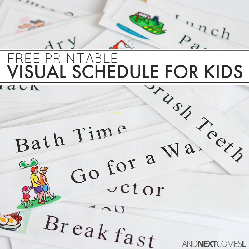 Free Printable Daily Visual Schedule And Next Comes L Hyperlexia Resources Free Printable Daily Visual Schedule And Next Comes L Hyperlexia Resources