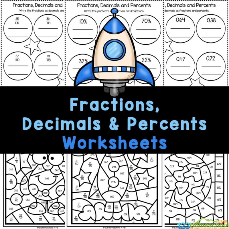 FREE Printable Decimals Fractions And Percents Worksheets FREE Printable Decimals Fractions And Percents Worksheets