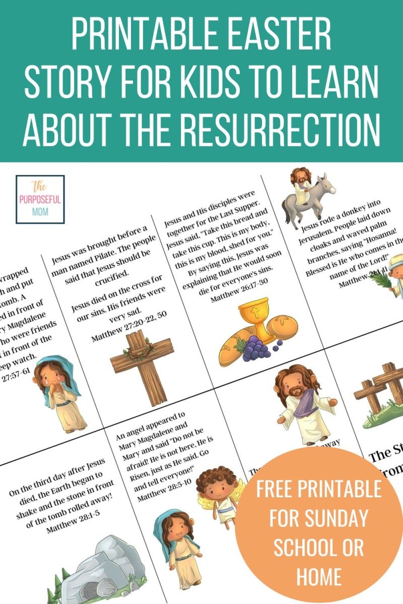Free Printable Easter Story For Sunday School Kids The Free Printable Easter Story For Sunday School Kids The