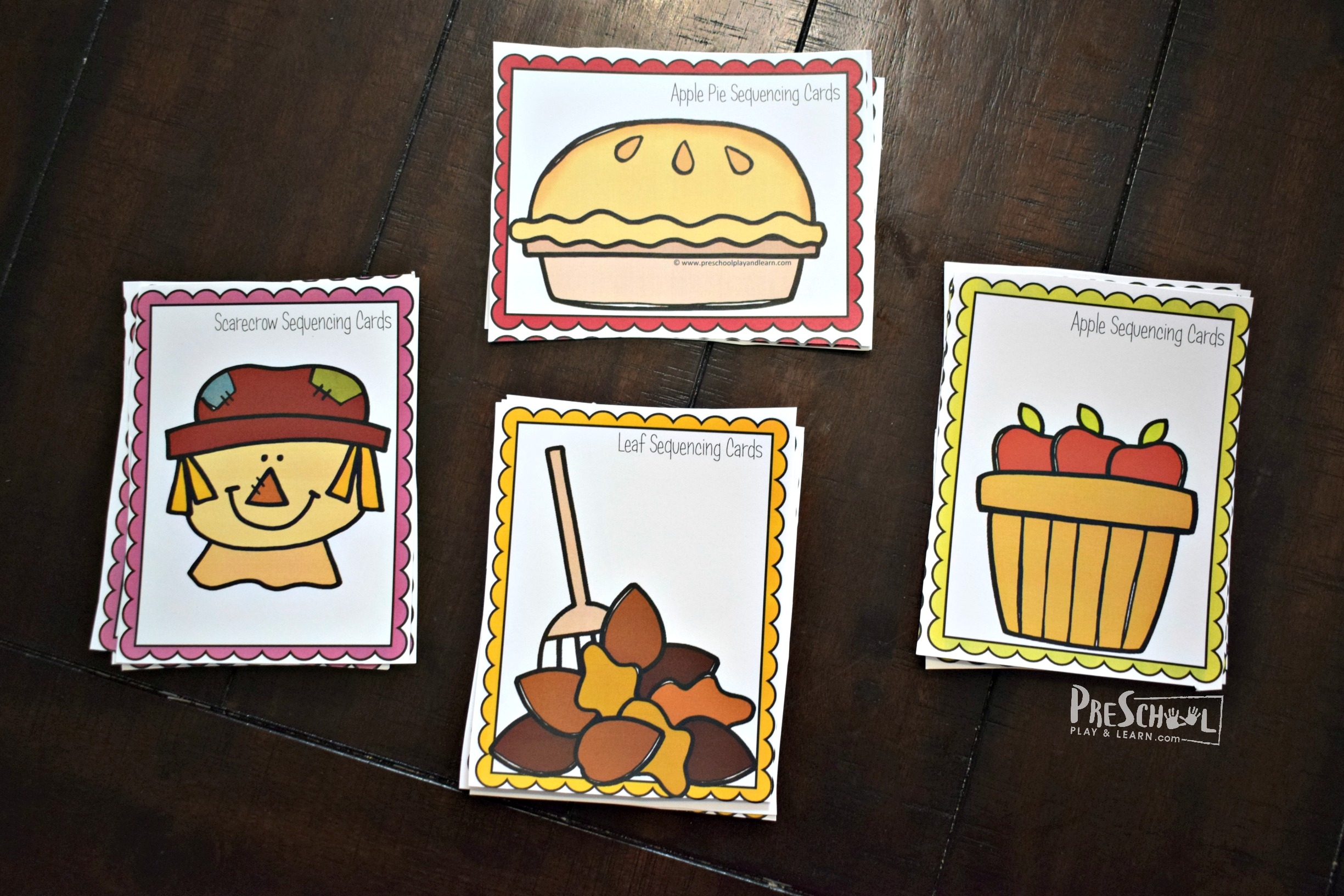  FREE Printable Fall Sequencing Cards Activity For Preschoolers