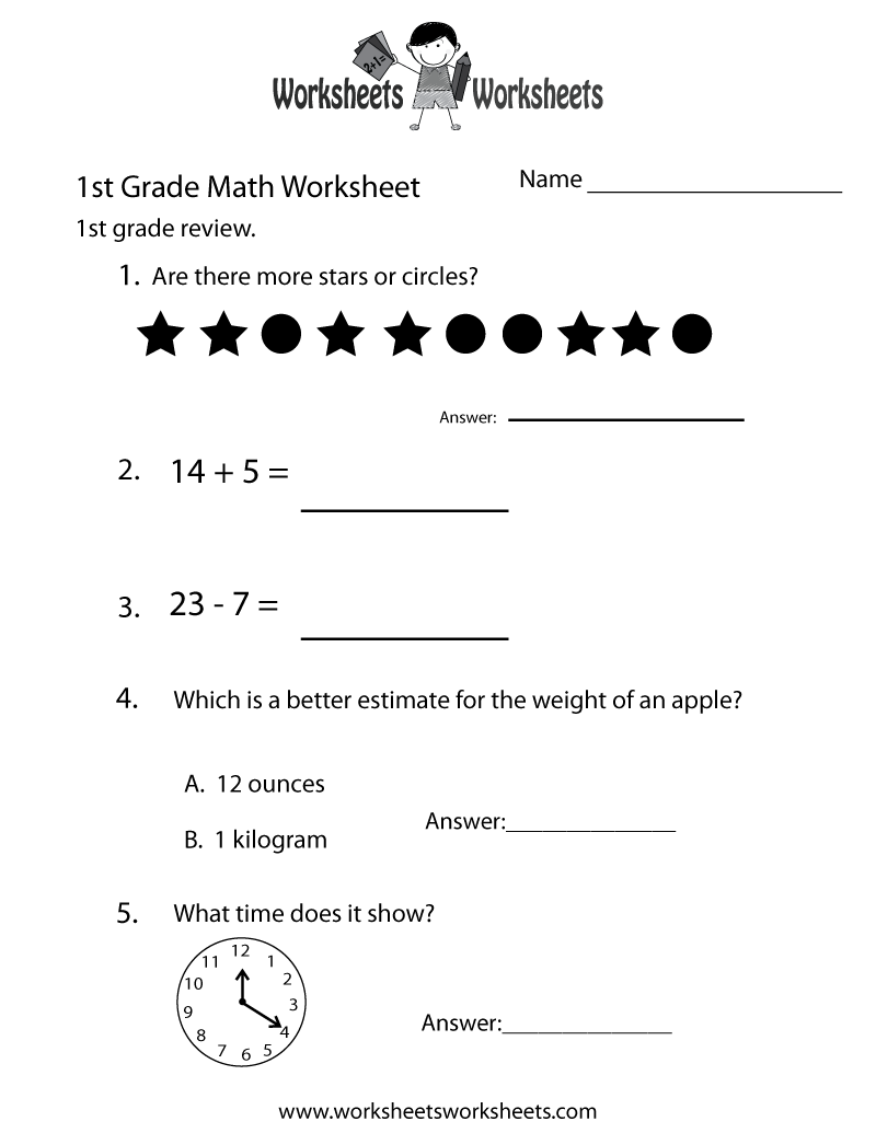 1st Grade Science Worksheets Free Printables