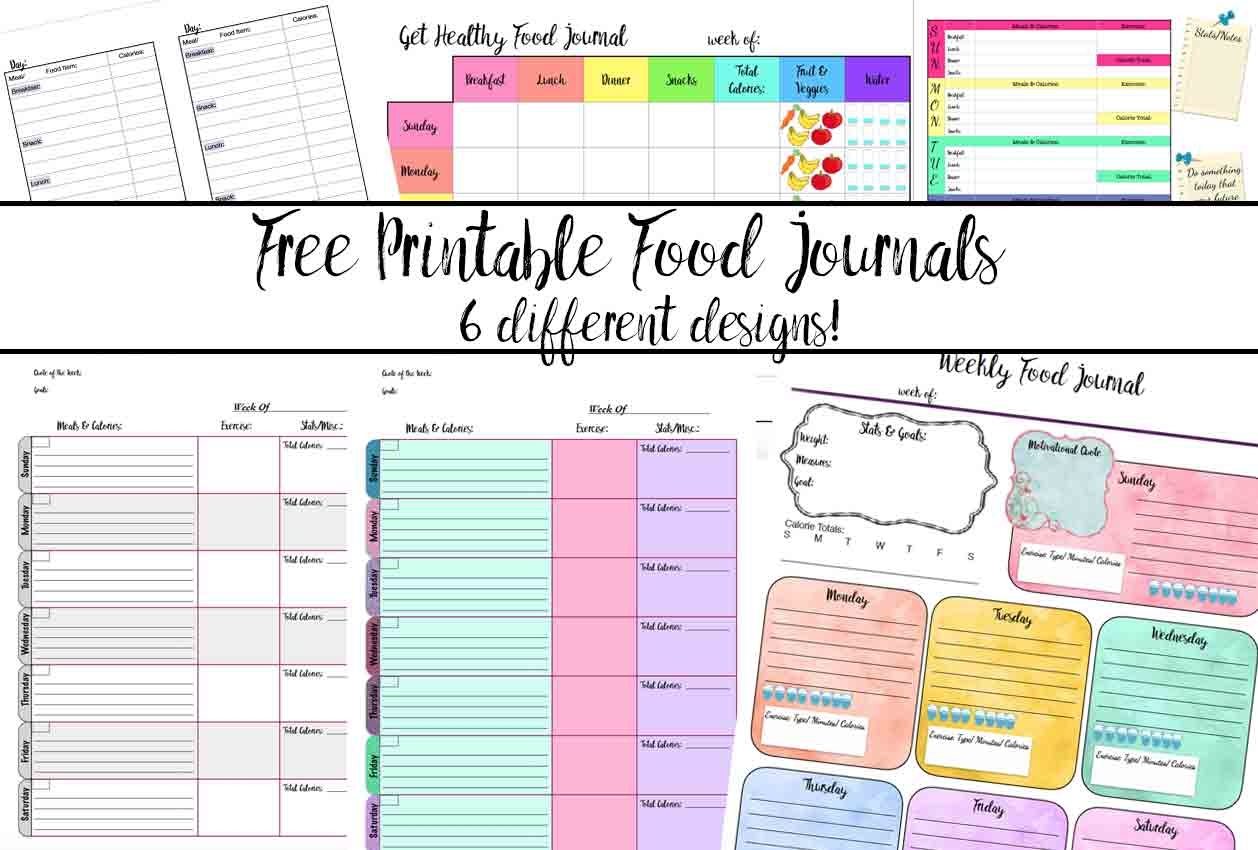 Printable Food And Exercise Worksheets