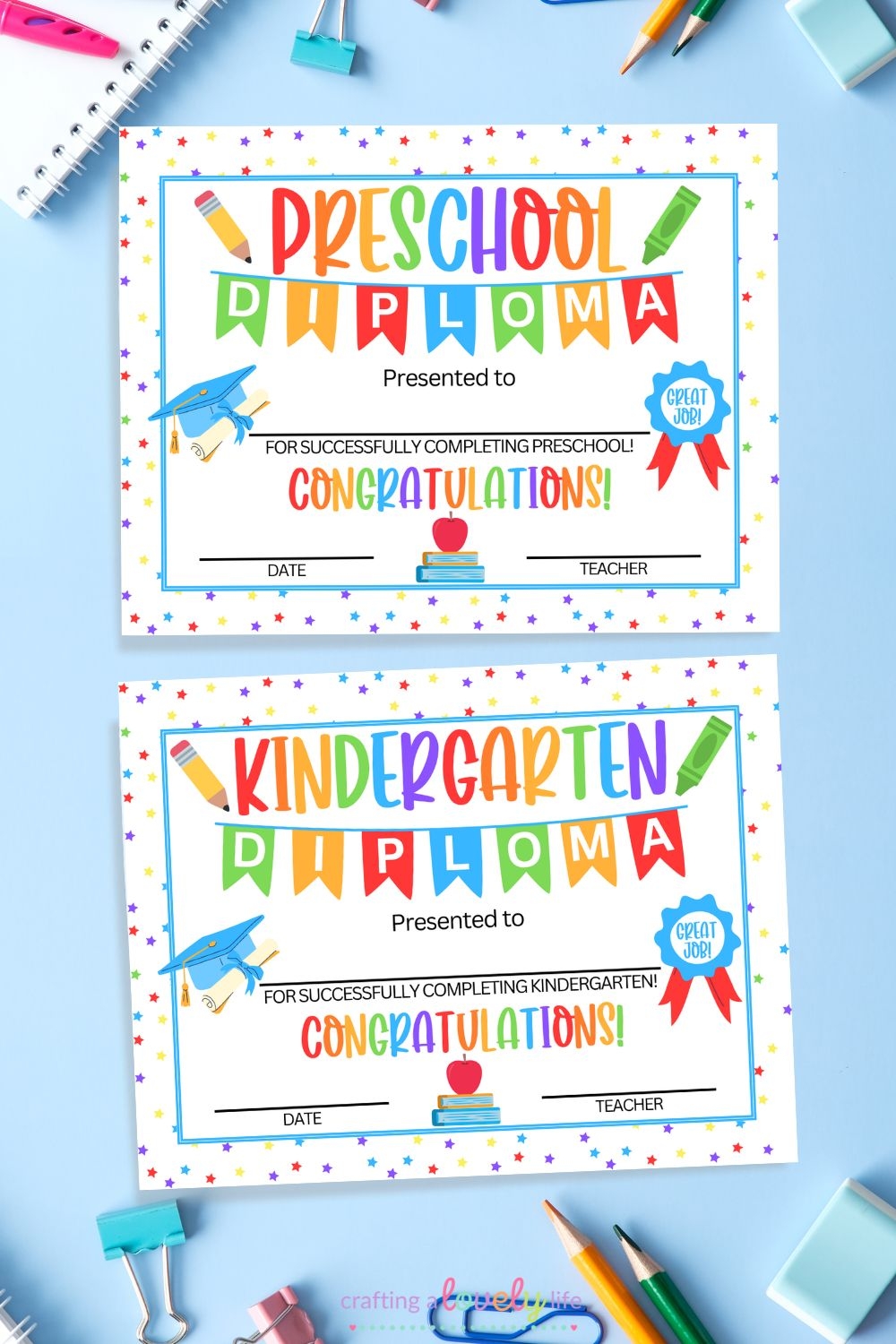 Preschool Graduation Diplomas Free Printables