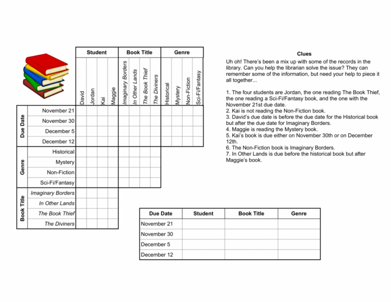 Free Printable Grid Logic Puzzles Download Free Printable Grid Logic Puzzles Png Images Free Worksheets On Clipart Library