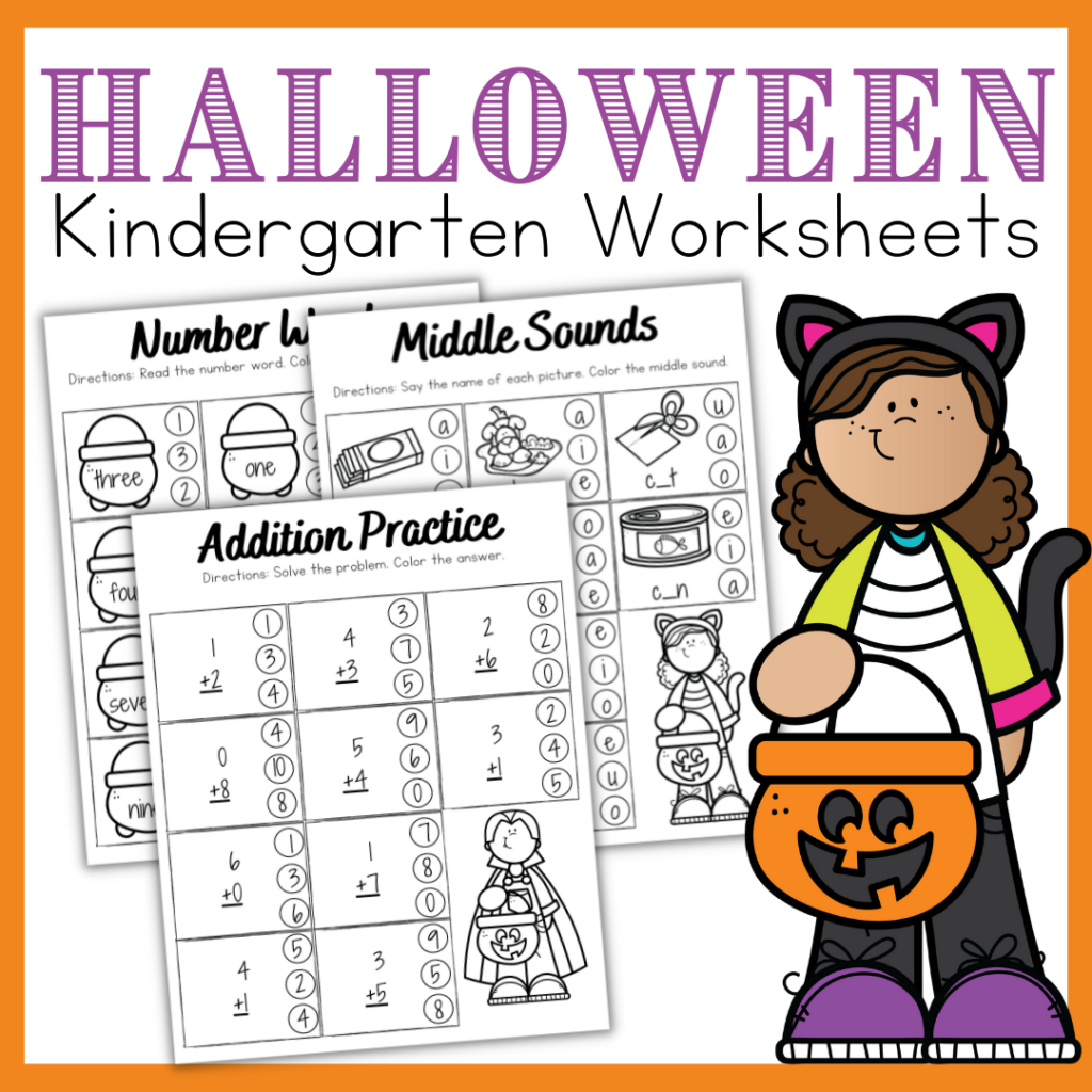 Halloween Worksheets Kindergarten Free