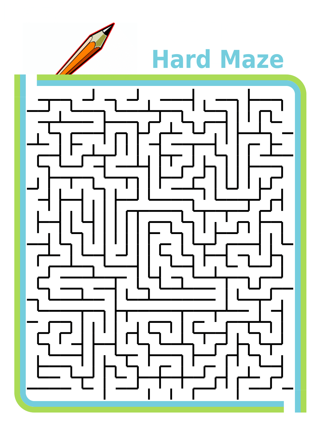 Free Printable Hard Maze Free Printable Hard Maze