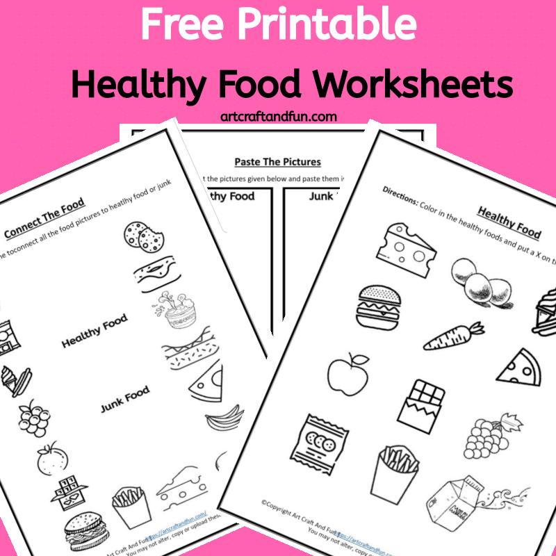 Healthy Eating Printables Worksheets