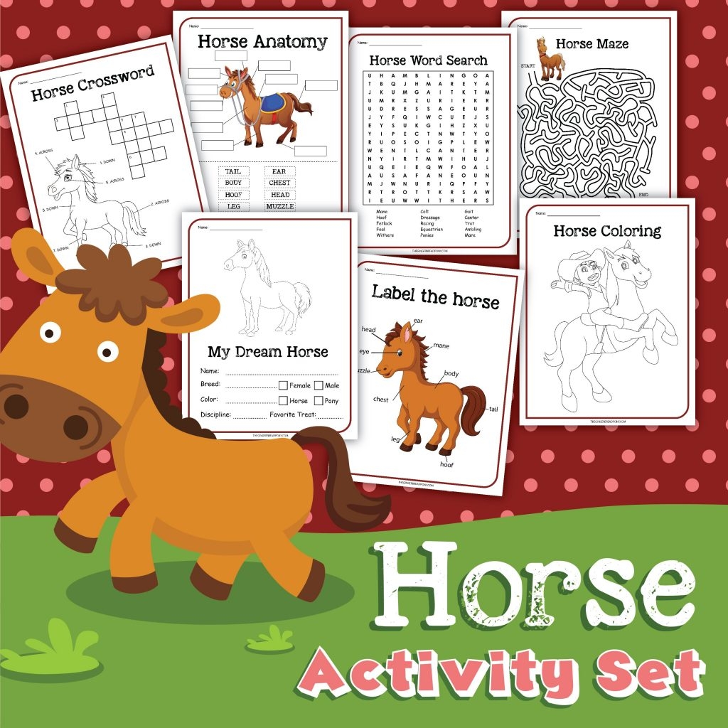 Free Printable Horse Activity Book For Kids The Gingerbread Pony Free Printable Horse Activity Book For Kids The Gingerbread Pony