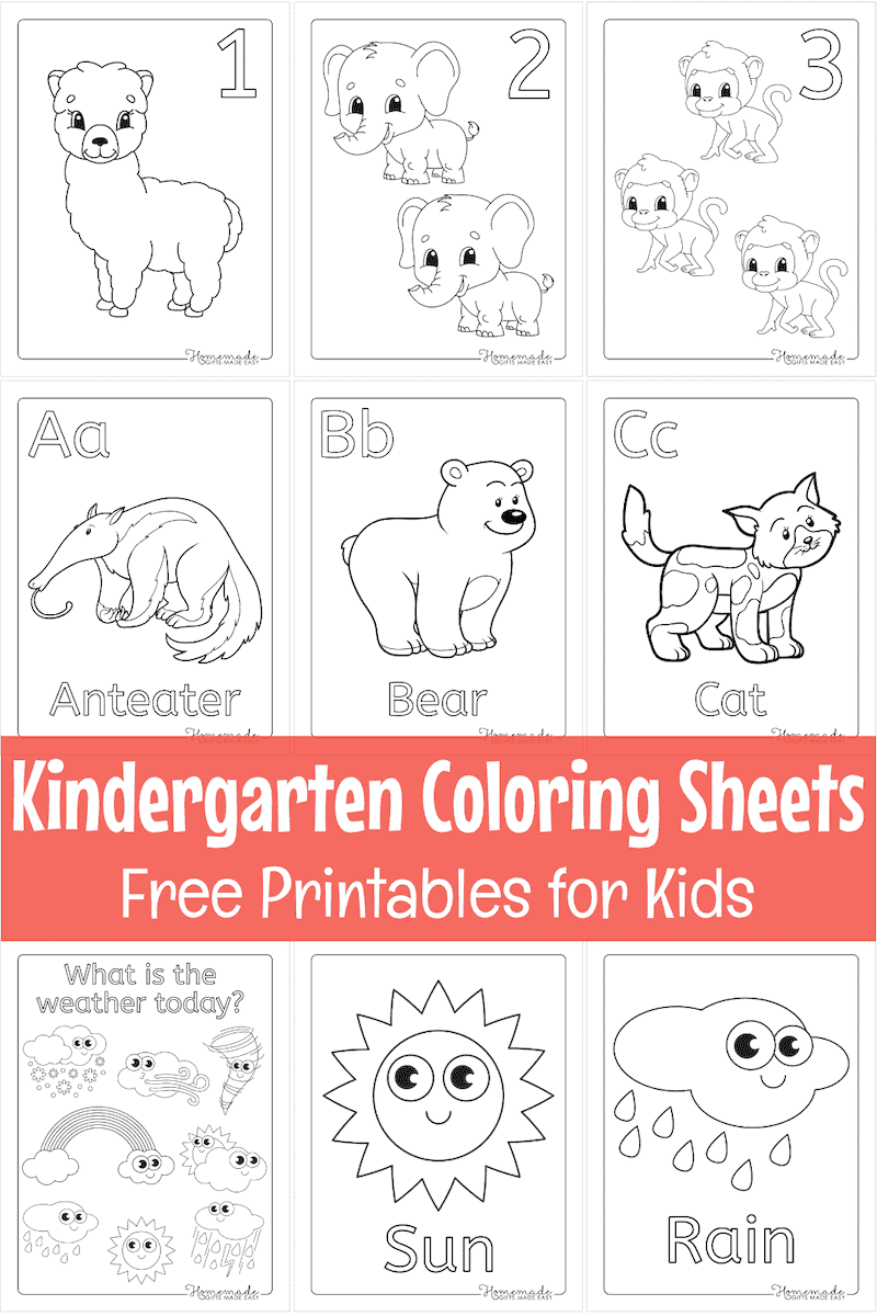 Preschool Coloring Printables