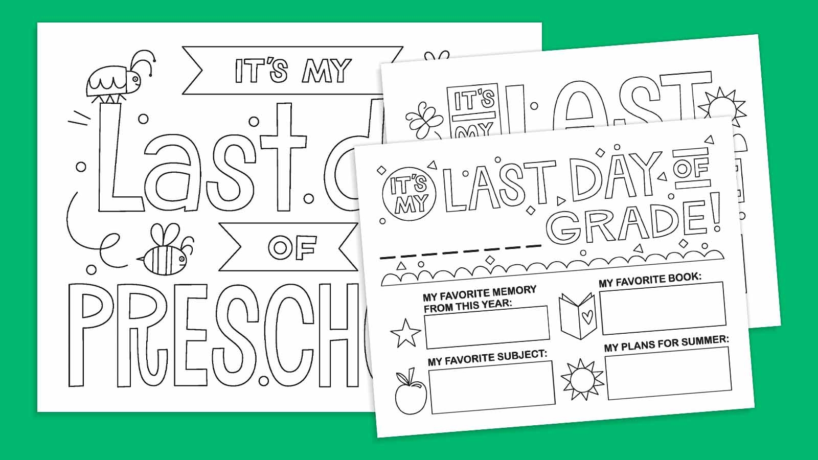 Free Printable Last Day Of School Signs WeAreTeachers Free Printable Last Day Of School Signs WeAreTeachers