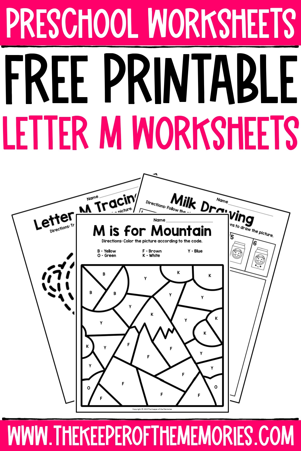 Free Printable Letter M S Worksheets