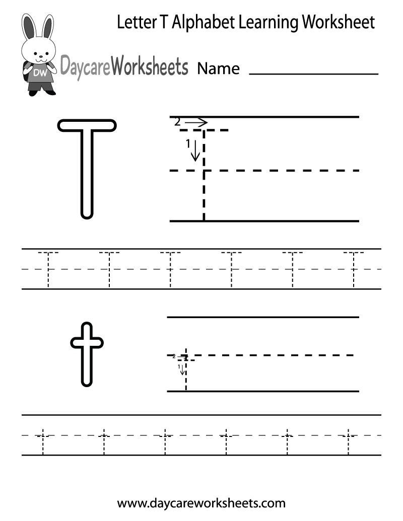 Letter T Printable Worksheets Letter T Printable Worksheets