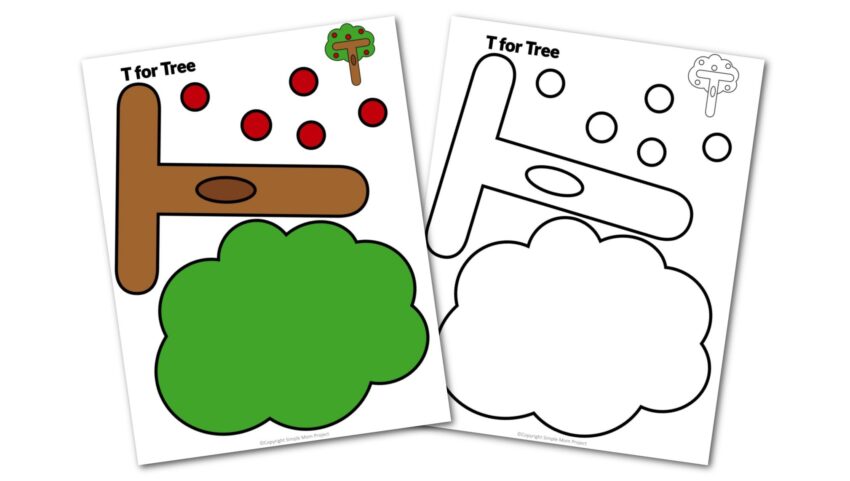Free Printable Letter T Craft Template