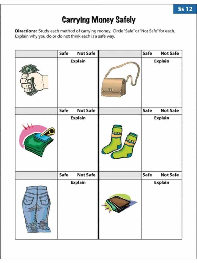 Free Printable Life Skills Worksheets For Young Adults And Free 