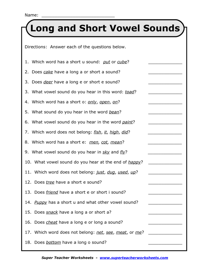 Free Printable Long Vowels Worksheet 2 Kiddoworksheets Worksheets Library