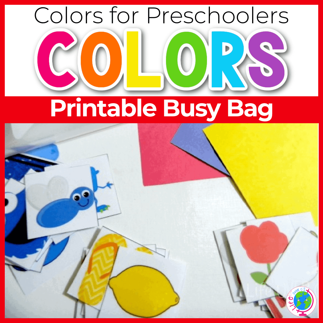Free Printable Matching Colors Busy Bag Life Over C s