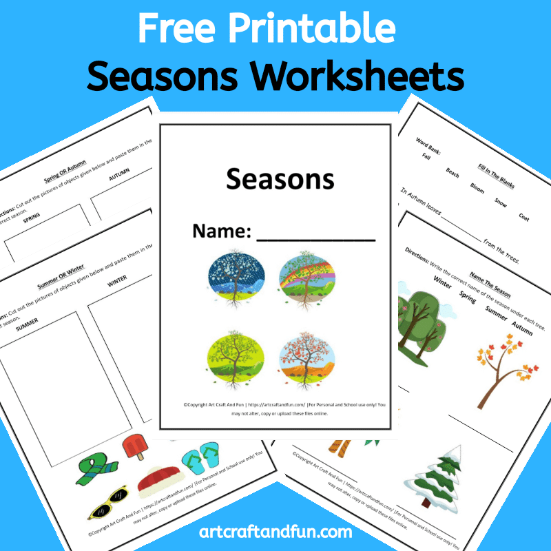 Free Printable Months Of The Year Worksheets 