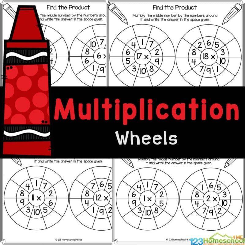 FREE Printable Multiplication Wheels Worksheets Activity FREE Printable Multiplication Wheels Worksheets Activity